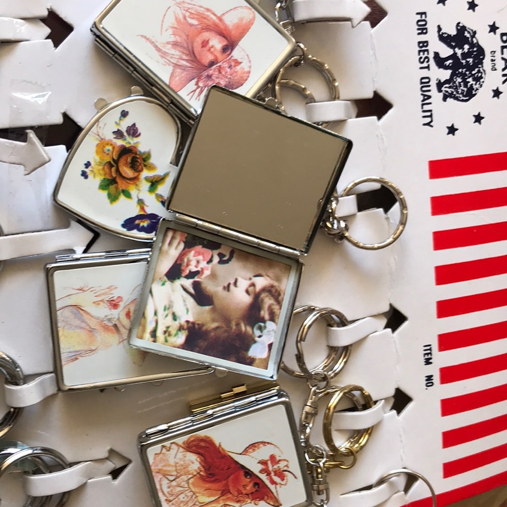 Lot of Keychains $10/dozen, mirrors